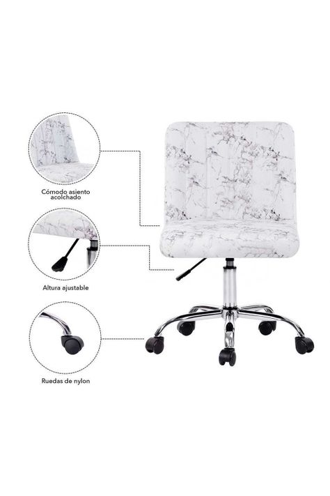 Silla de Oficina Acolchada - Estampada-4