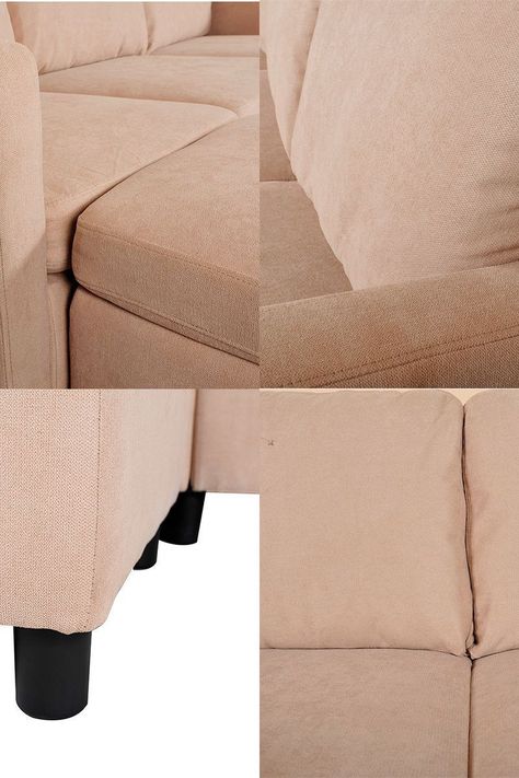 Sofá de Tres Cuerpos Beige-4