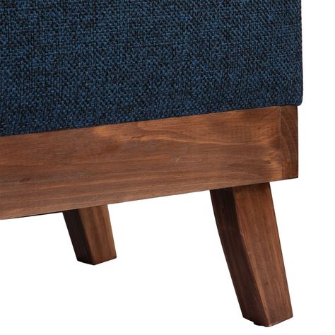Banqueta con Baúl Incy Azul Omega 120x40x50 cm Máxima Design-4