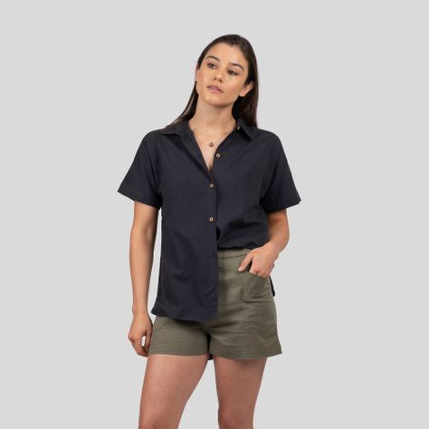 Camisa Ginka Mujer Dark Grey Gnomo-0