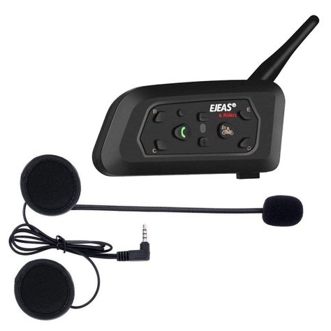 Intercomunicador y Manos libres Bluetooth Ejeas V6 PRO-4