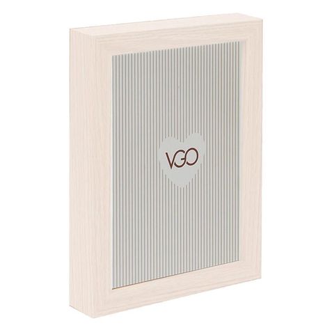 Marco madera tipo box Blanco 50x60 cm-0
