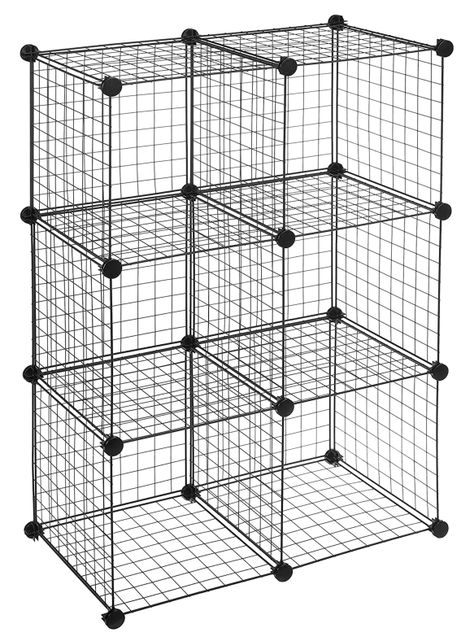 organizador de libros metalico 6 cubos -1