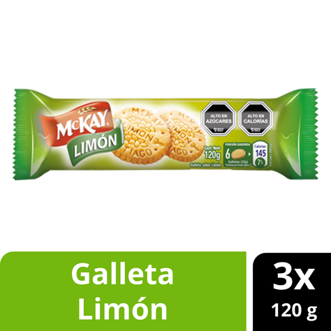 Galletas MCKAY® Limón 120g Pack X3-0