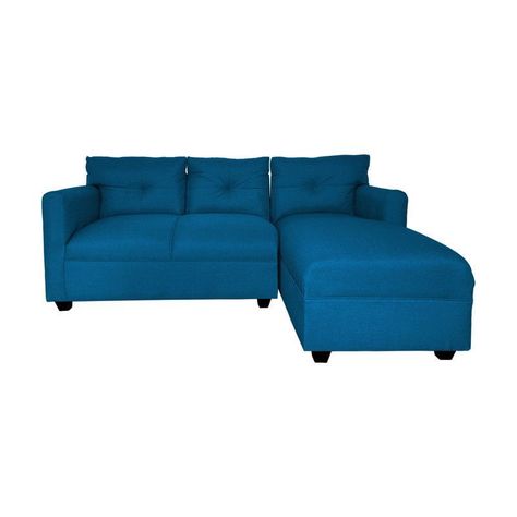 Seccional Mateo Chenille Azul Pata Plastica-0
