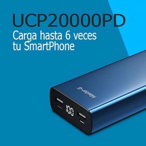 Batería Externa Power Bank Carga Rápida 20000 mAh Qualcomm 3.0-3