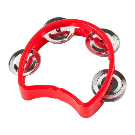 PANDERO 4" PLASTICO ROJO TW-4-RD RMX-1