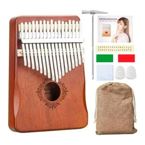 Kalimba Instrumento Musical De 17 Tono De Madera-1