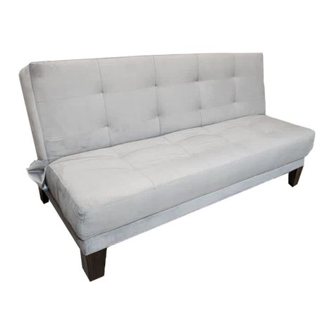 Futon Patagonia Gris Felpa 3 Cuerpos Pmadera-0