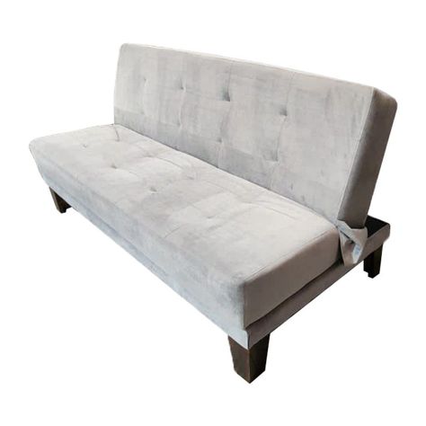 Futon Patagonia Gris Felpa 3 Cuerpos Pmadera-2