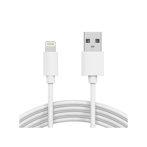 Cable USB a Lightning Carga y Sincronizacion 1mt Blanco Tecnolab-0