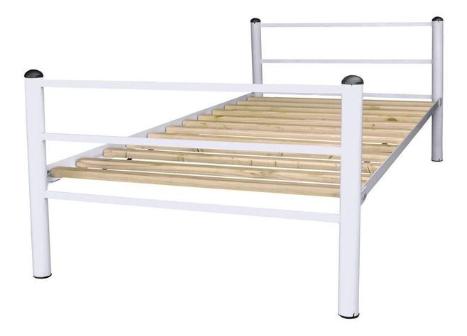 Cama Económica 1.5 Plaza Blanco-0