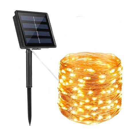 Guirnalda de Luces Led Solar 30 Mts Luz Calida-0