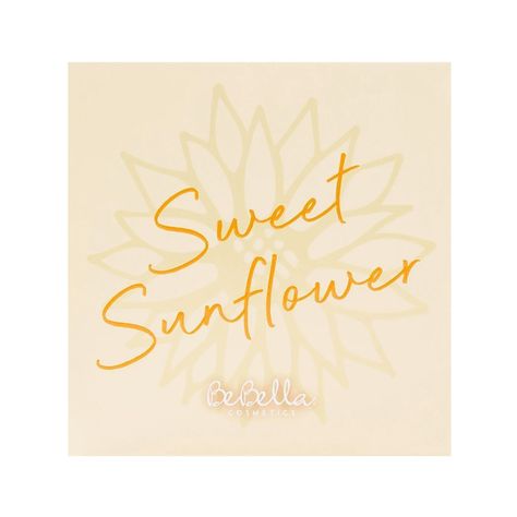 Paleta de Sombras "Sweet Sunflower" de BeBella Cosmetics-1