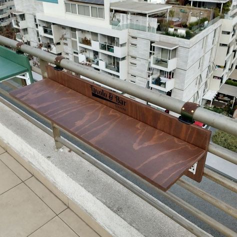 MESA PLEGABLE 130X24CM COLOR CAFÉ RUSTICO-2