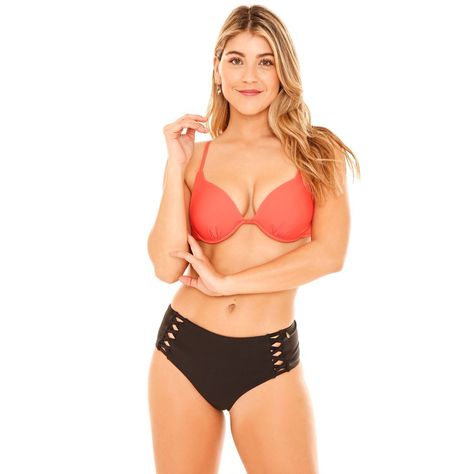 Mujer Calzon Alto H2O Wear con Vivos Negro-2