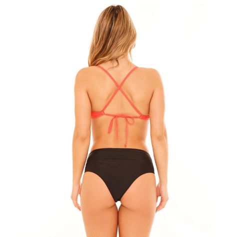 Mujer Calzon Alto H2O Wear con Vivos Negro-4