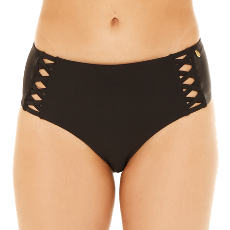 Mujer Calzon Alto H2O Wear con Vivos Negro-0
