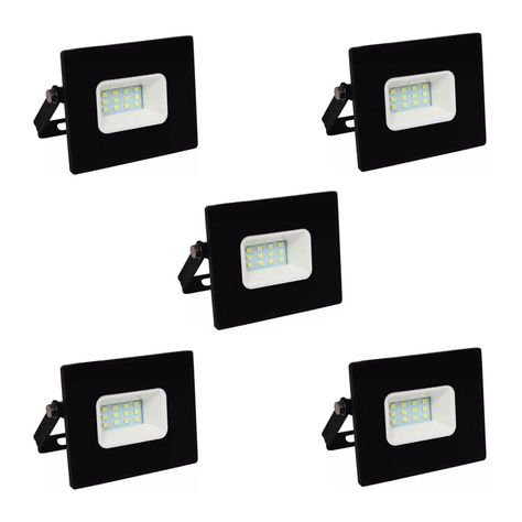 Pack 5 Proyector de área led 10w Frío -0