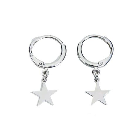 Aros estrella Silver-0