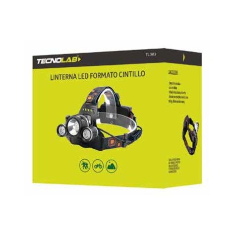 Linterna de Cabeza Cintillo Led Cree Carga Micro USB Tecnolab -1
