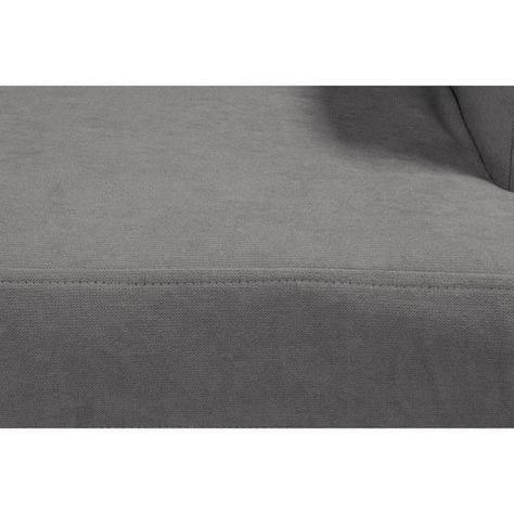 Sofá Aldara Felpa Gris 3 Cuerpos-3