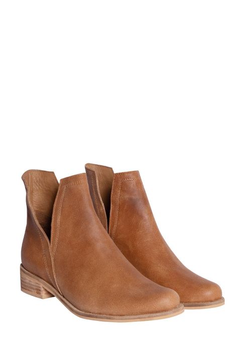 Botin Candelaria Taco Bajo Camel-4