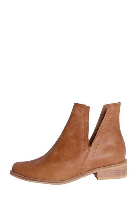 Botin Candelaria Taco Bajo Camel-1