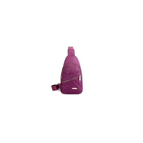 Bolso Cruzado Bandolera Mujer Elegante MORADO-0