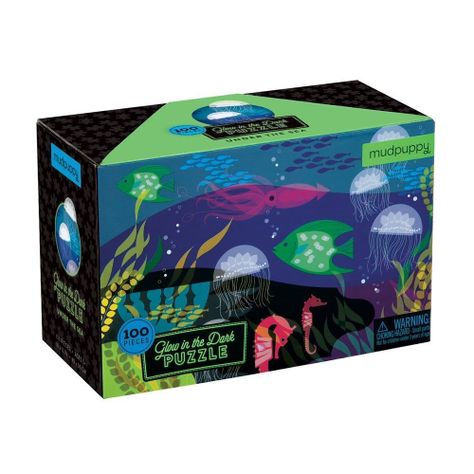 PUZZLE 100PCS BRILLA EN LA OSCURIDAD, BAJO EL MAR-2