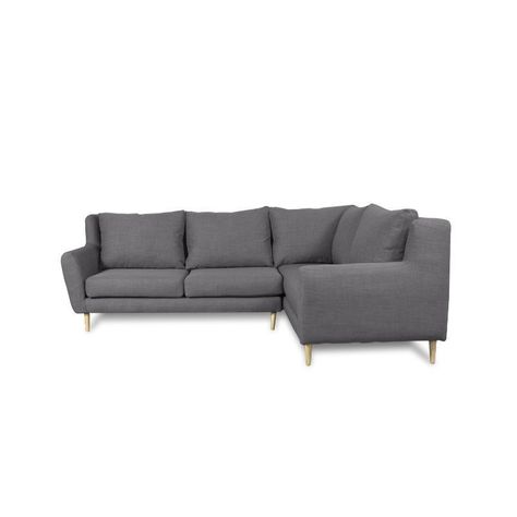 Seccional Lenora Chenille Tipo Lino Gris-0