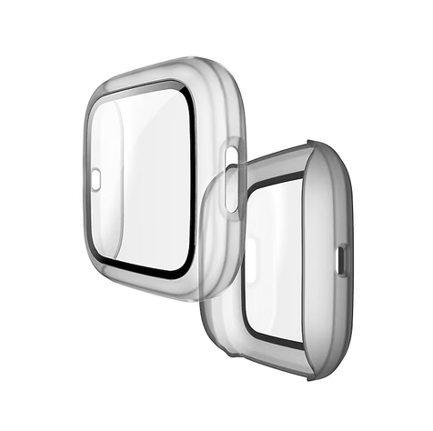 Protector Carcasa Con Vidrio para Fitbit Versa 2 -Transparente-0