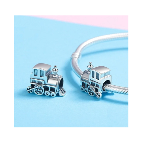 Charm Tren Locomotora en Plata Fina 925 SILVER HEART-3