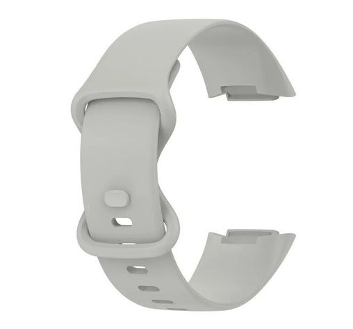 Correa Silicona Compatible Fitbit Charge 5  23mm Gris Roca-0