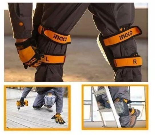 Set De Rodilleras Industrial Ingco Cubierta Pvc -6