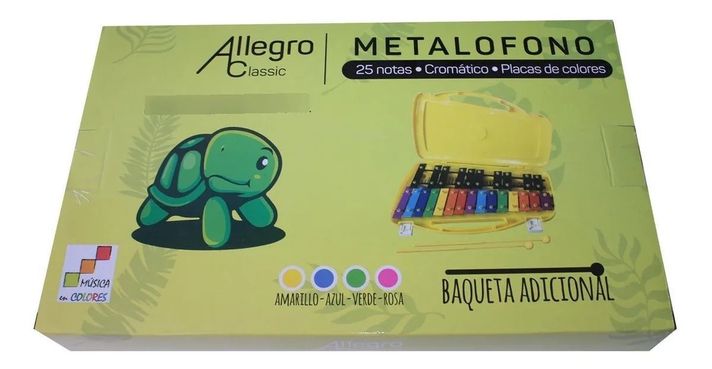 Metalófono Cromático 25 Notas Allegro Color Rosado-2