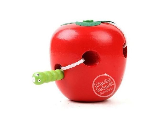 Enhebrador Manzana Juguete Educativo-0