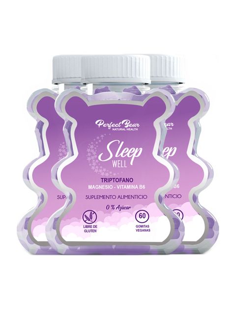 Vitaminas para dormir L- triptófano, vitamina b6 y Magnesio 3 meses-0