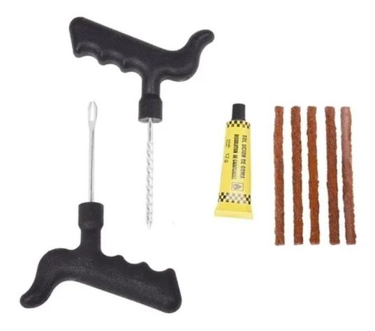 Kit Reparación Neumático Pinchazo Herramientas Emergencia-0