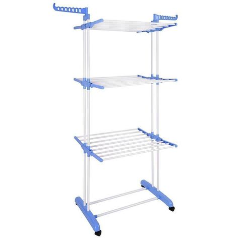 Colgador de ropa plegable 3 niveles-1