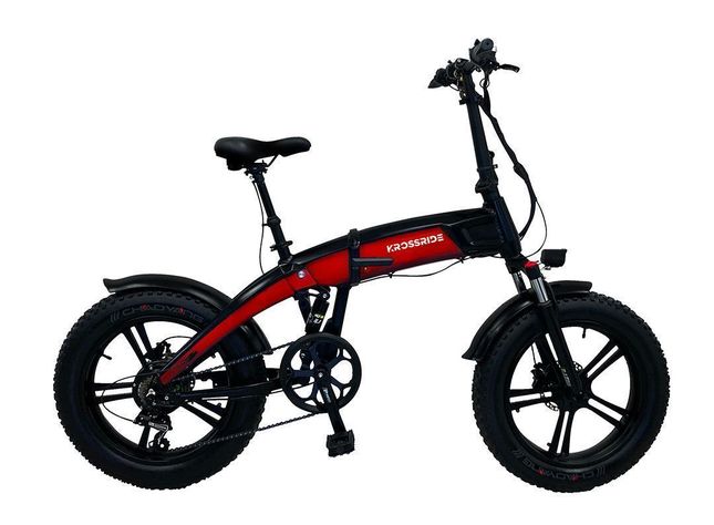 Krossride E-BIKE Plegable Roja -0