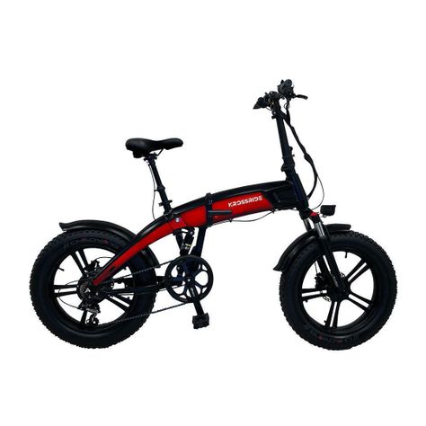 Krossride E-BIKE Plegable Roja -1