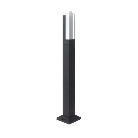 Apliqué Piso LED "Bollard" 60cm Gris 7W Cálido-0