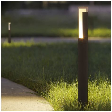 Apliqué Piso LED "Bollard" 60cm Gris 7W Cálido-3