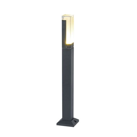 Apliqué Piso LED "Bollard" 60cm Gris 7W Cálido-1