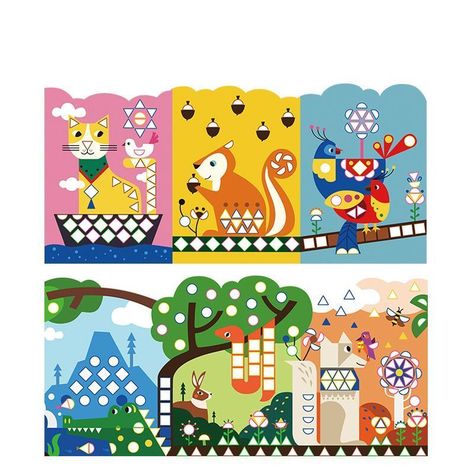 STICKERS GEOMETRICOS, ANIMALES-0