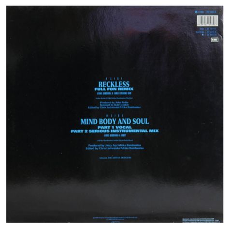 AFRIKA BAMBAATAA  - RECKLESS (FULL FON REMIX) 12" MAXI SINGLE VINILO USADO-1