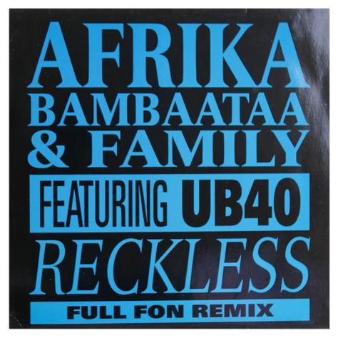AFRIKA BAMBAATAA  - RECKLESS (FULL FON REMIX) 12" MAXI SINGLE VINILO USADO-0