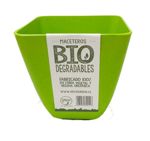SET 7 MACETA BIO CUADRADO 4BLANCO3VERDE 13,3X12,4-3