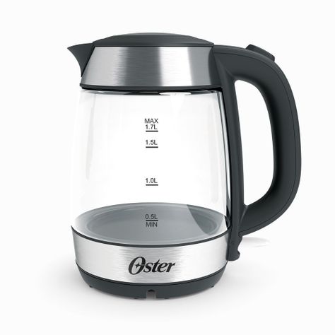Hervidor eléctrico Oster® de vidrio 1.7 lt BVSTKE5802B-1